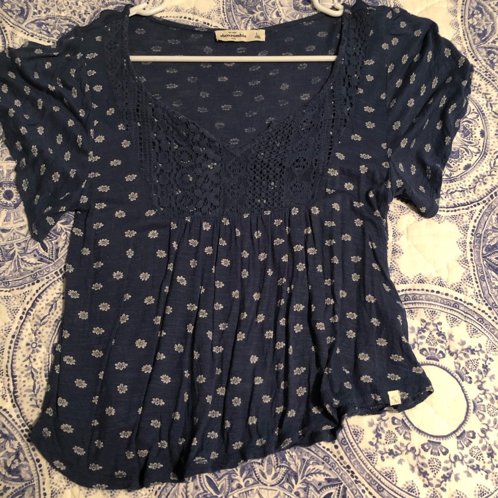 blue cotton top